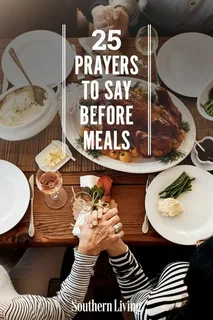 Family saying a simple prayer before meal while gathered around the dinner table, thanking God for His blessings and daily provision.